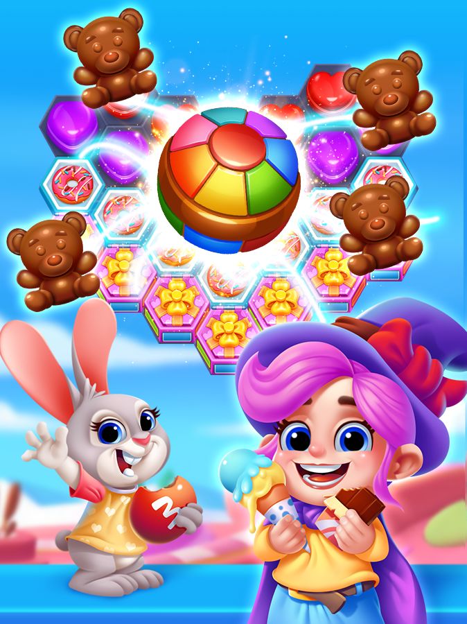 Candy Party Hexa Puzzle ภาพหน้าจอเกม