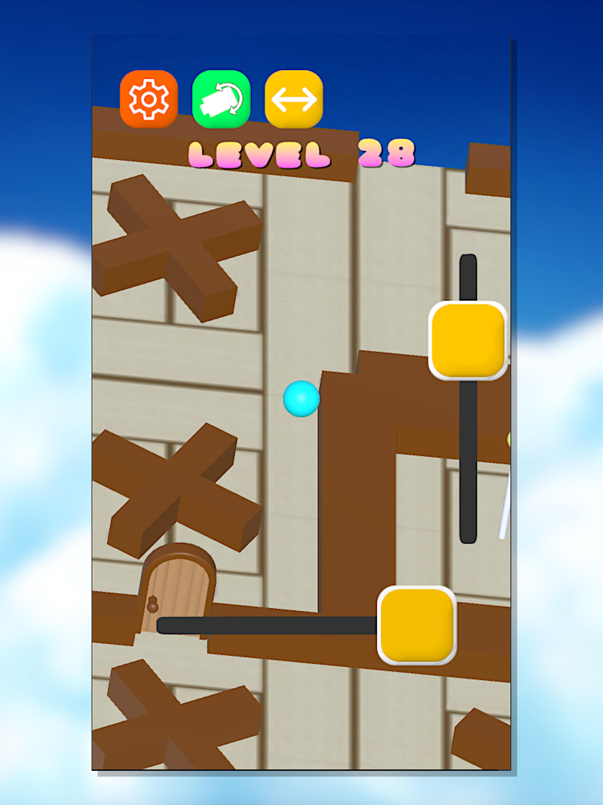 RollingFlagBall Game Screenshot