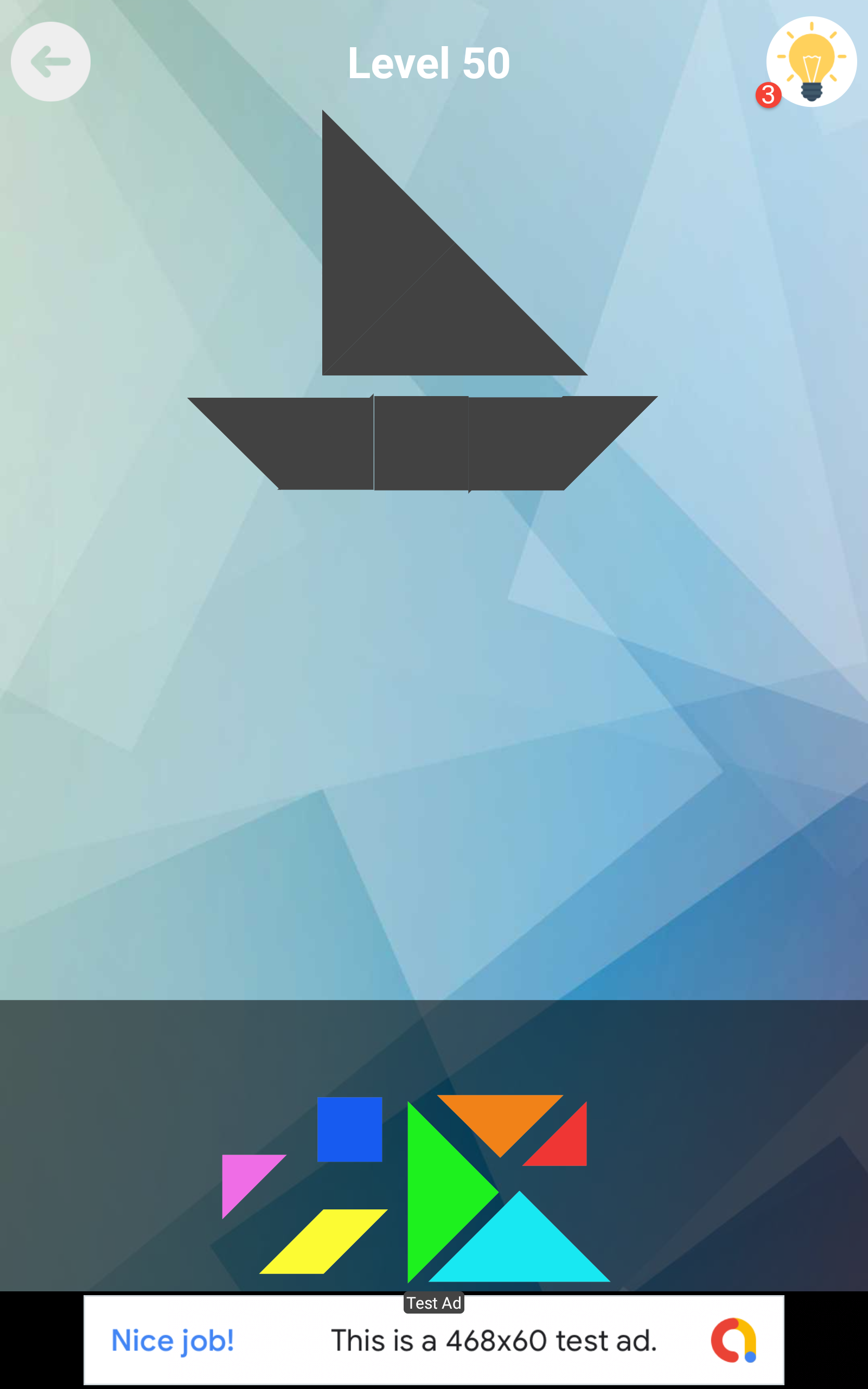 Tangram Puzzle 1000 Levels Game Screenshot