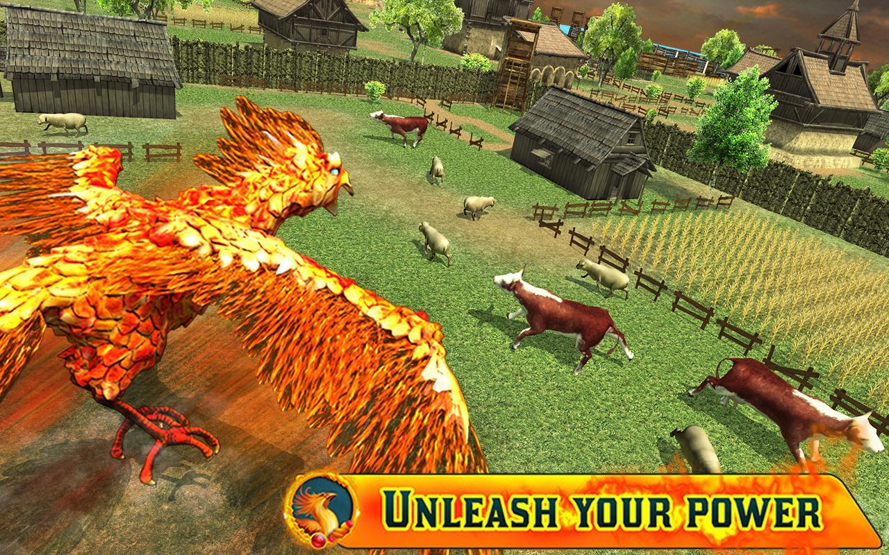 Angry Phoenix Revenge 3D Game Screenshot