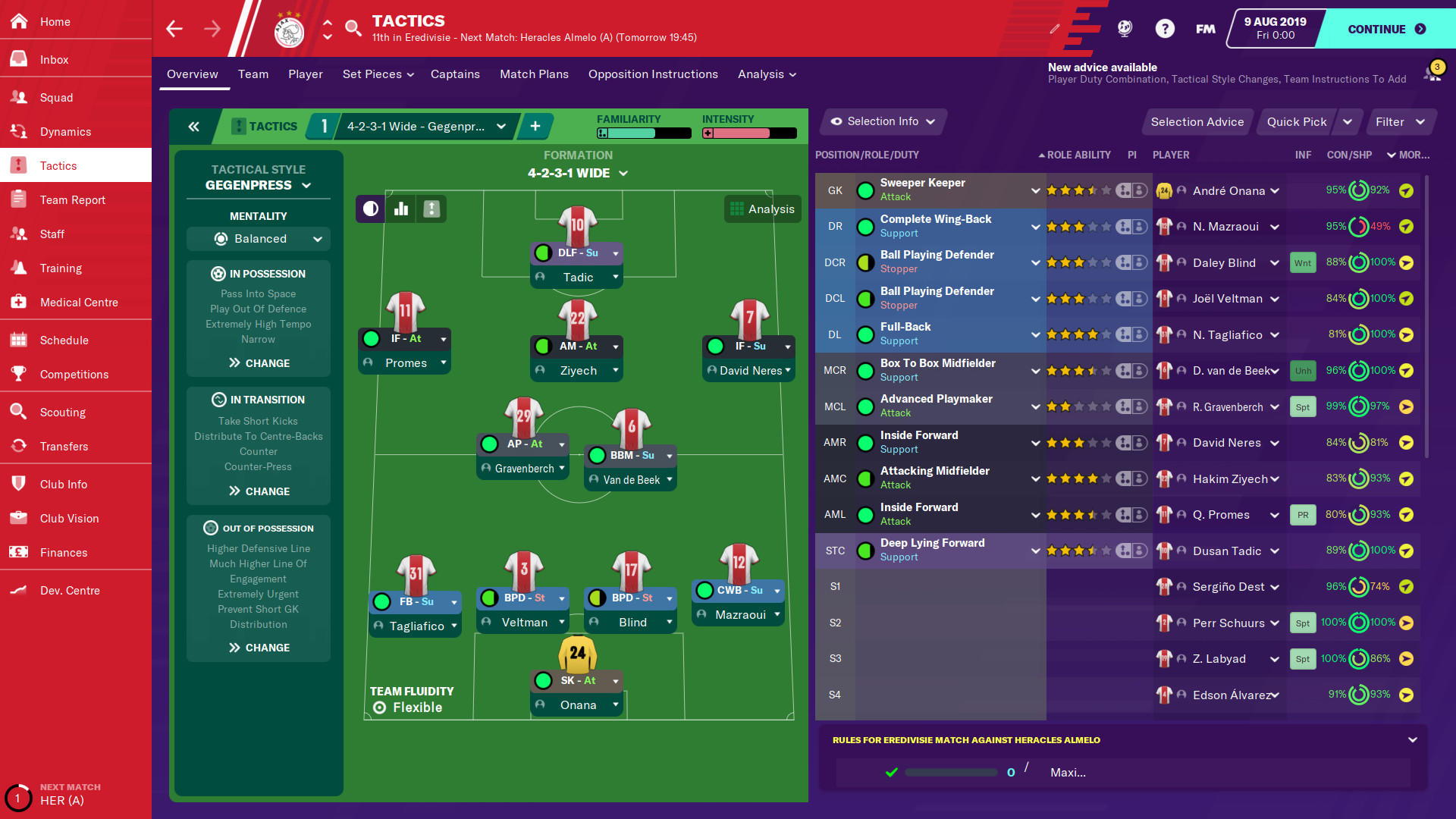 Скриншот игры Football Manager 2020