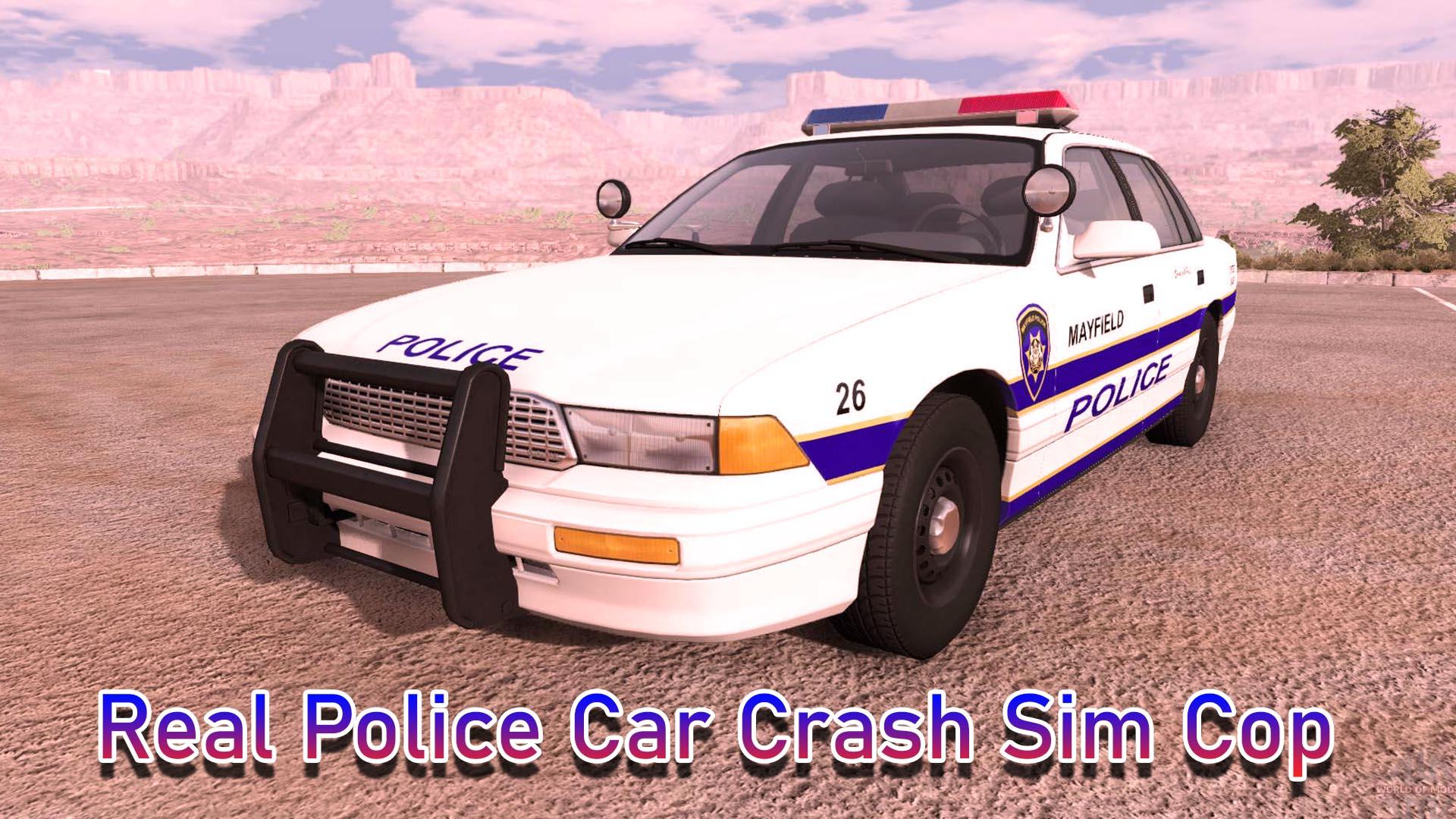 Captura de Tela do Jogo Real Police Car Crash Sim Cop