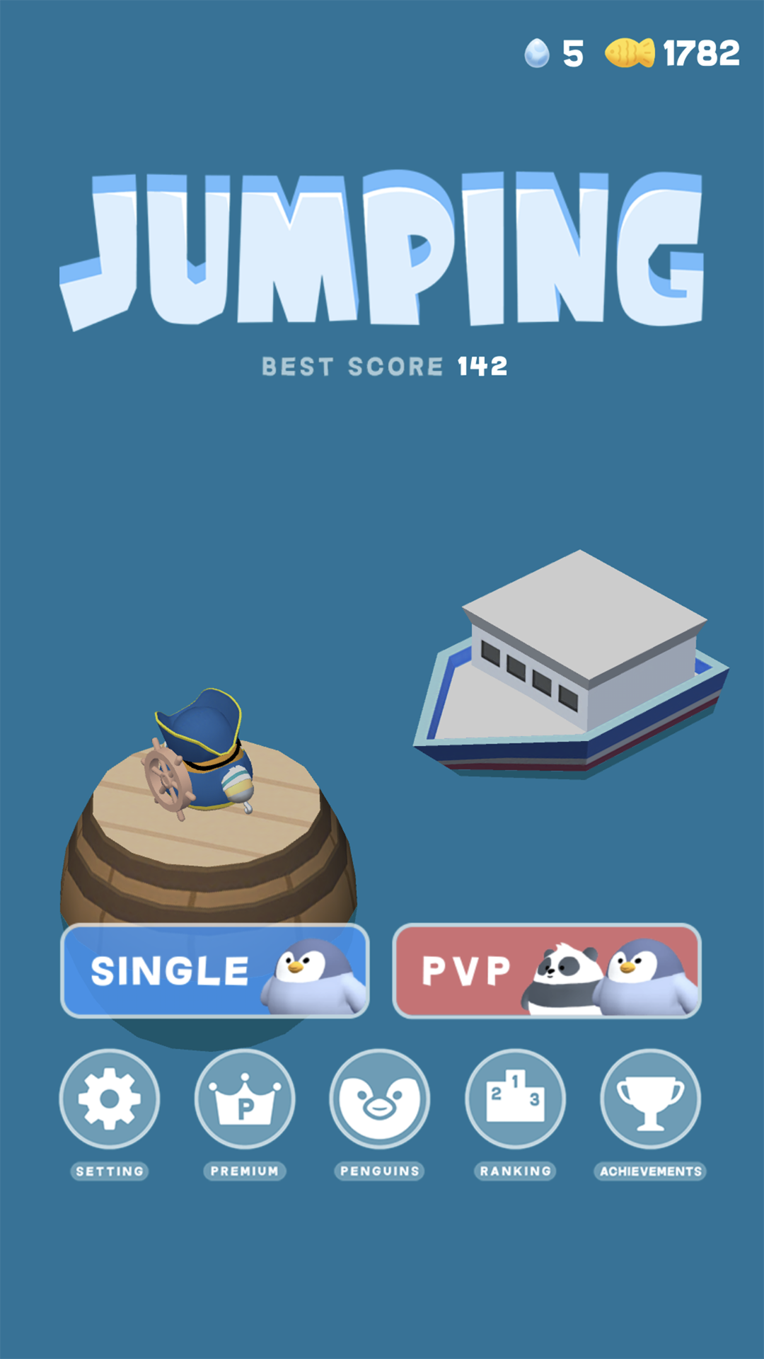 Screenshot of Jumping : Save the penguins!