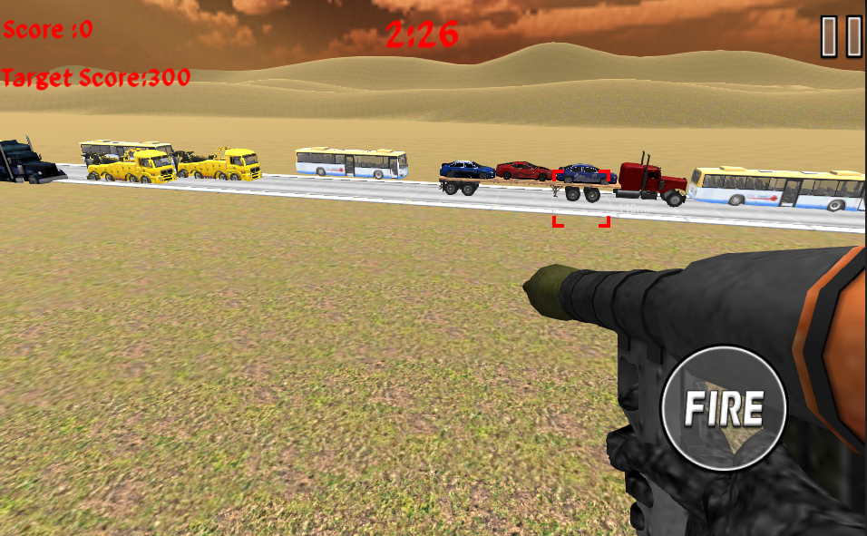 Rocket Launcher Traffic Shooter Game Screenshot