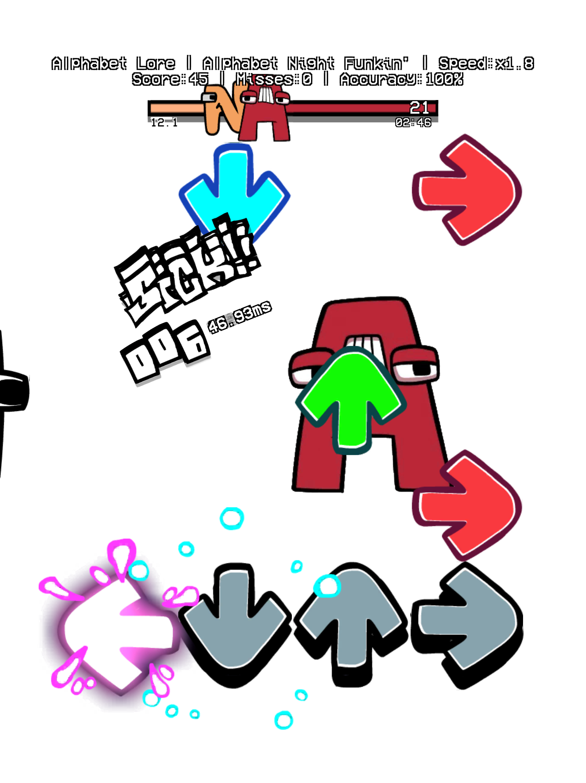 FNF Alphabet Lore Funkin Mod Game Screenshot