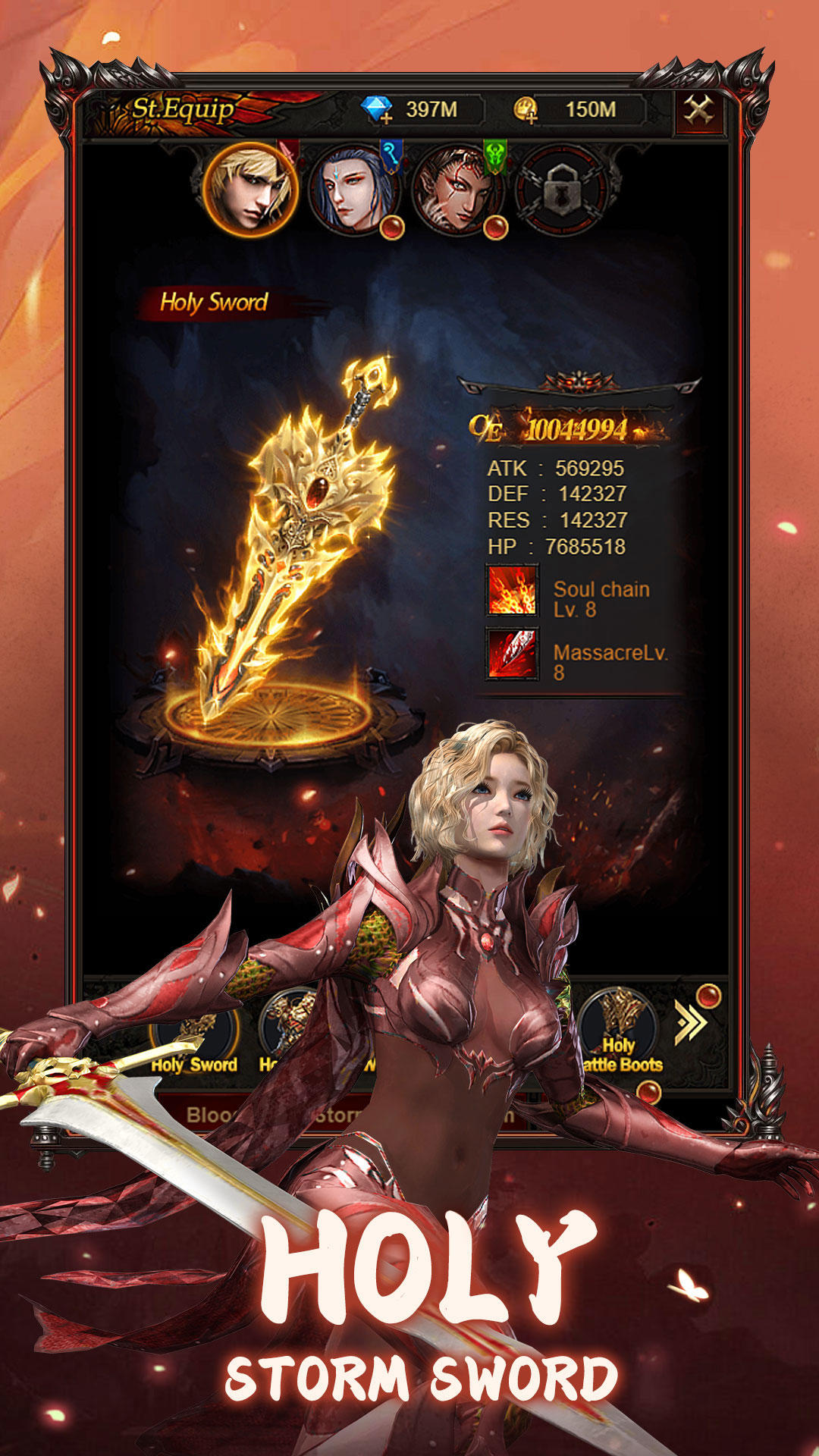 Blade Knight: Dark Awakening Game Screenshot