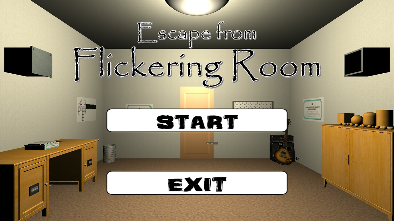 脱出ゲーム Flickering Room Game Screenshot