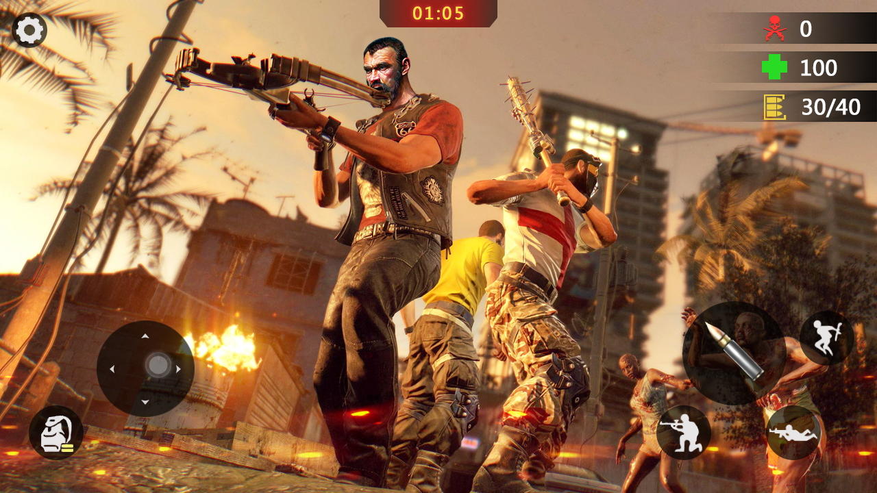 Screenshot 1 of Zombie Fire:juegos de disparos 1.3.8