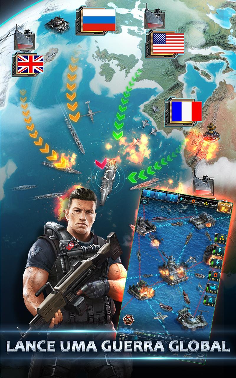 Captura de Tela do Jogo Battle Warship:Naval Empire