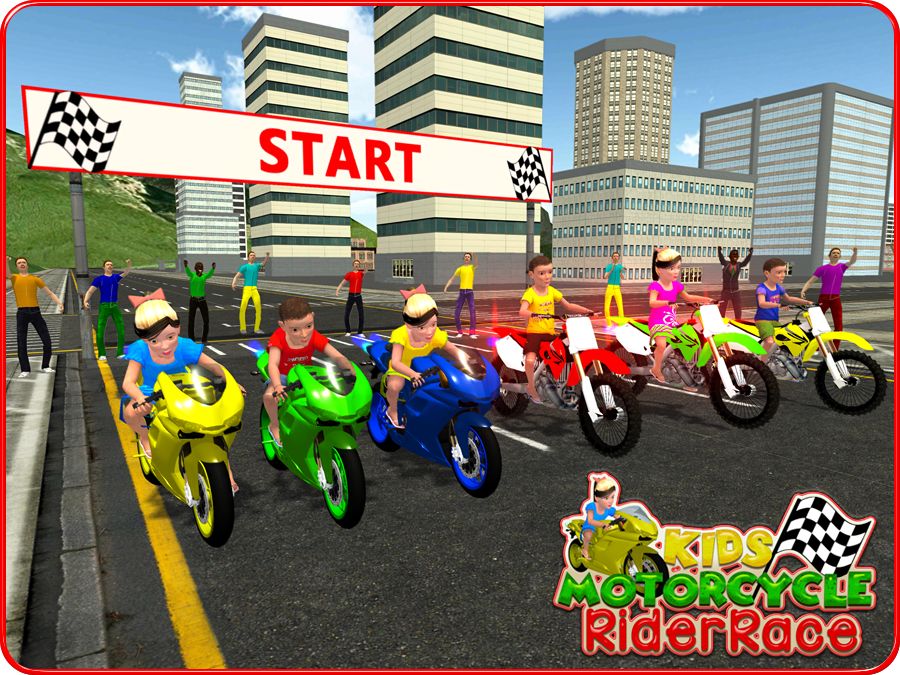 Kids MotorBike Rider Race 3D ภาพหน้าจอเกม