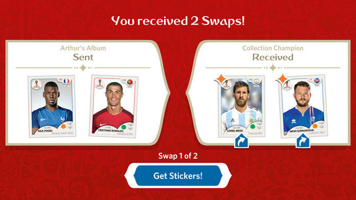 Screenshot of Panini Sticker Album