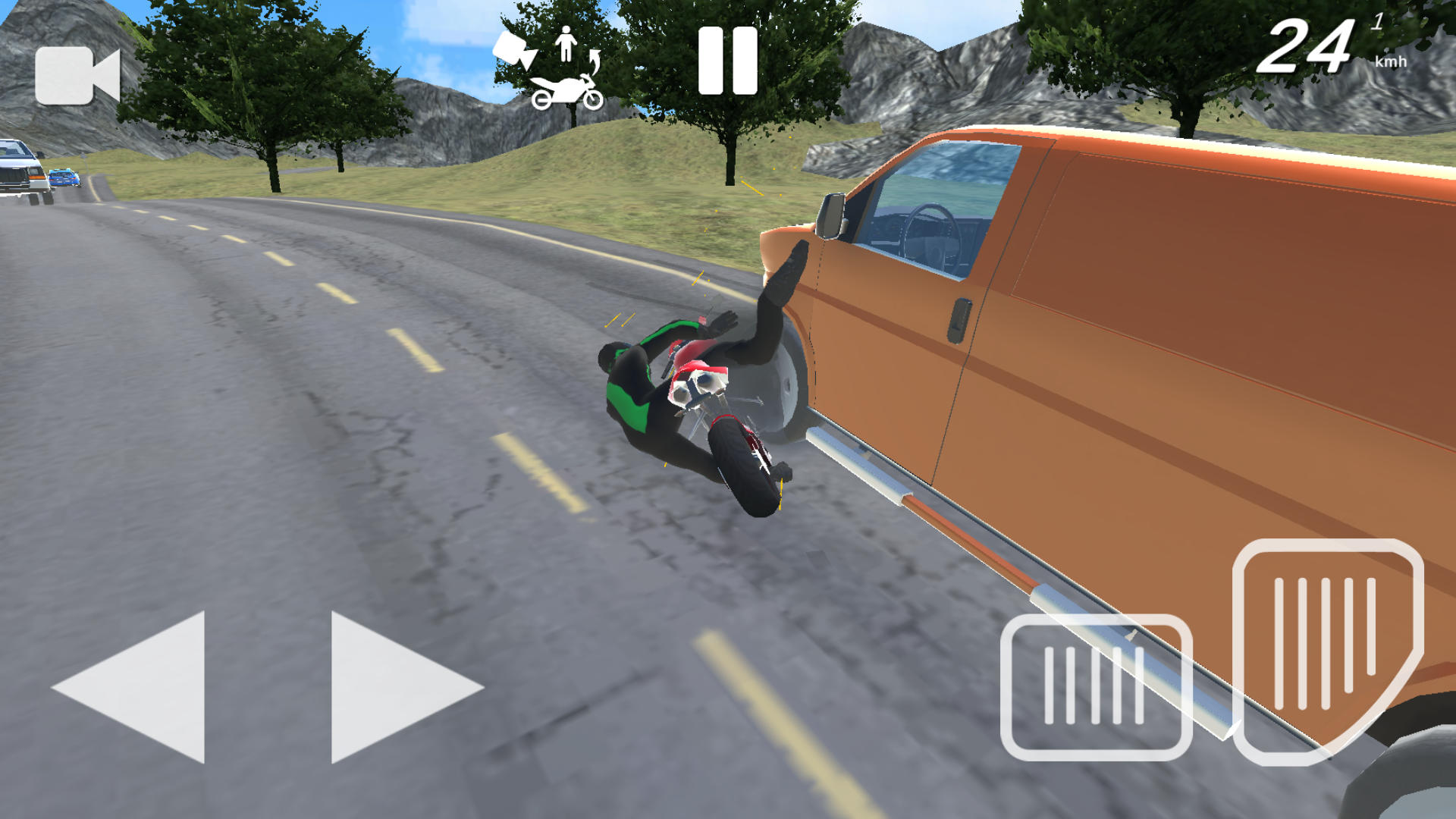 Screenshot of Moto Crash Simulator: Accident