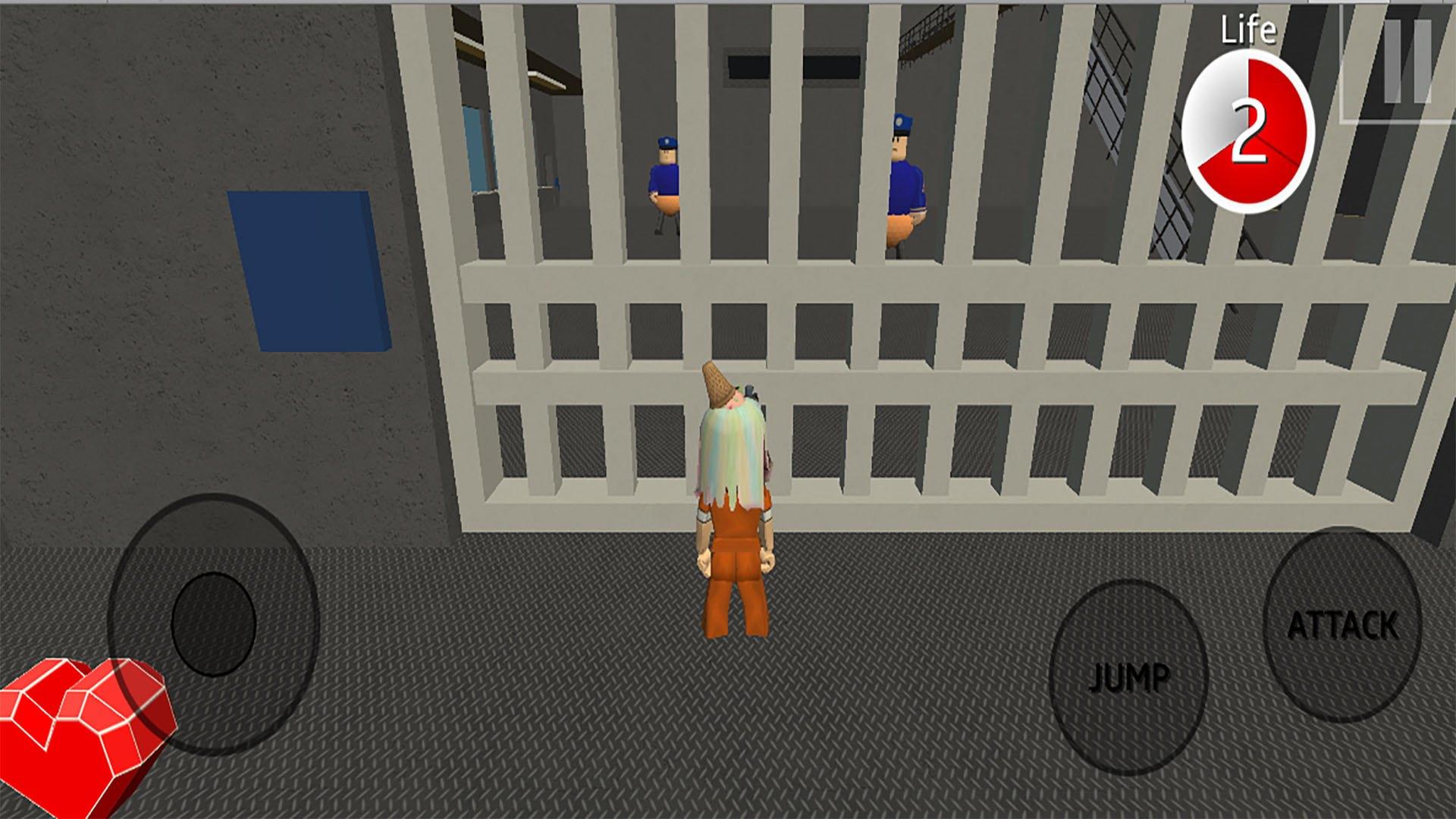 Captura de Tela do Jogo Barry Prison Run Escape obby