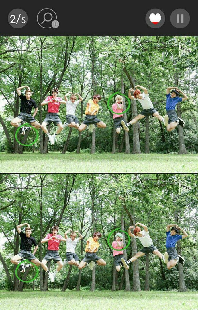 BTS - Find the Differences 게임 스크린 샷