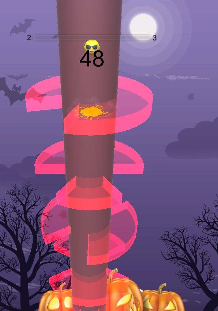 Screenshot of Fruit Helix Jump