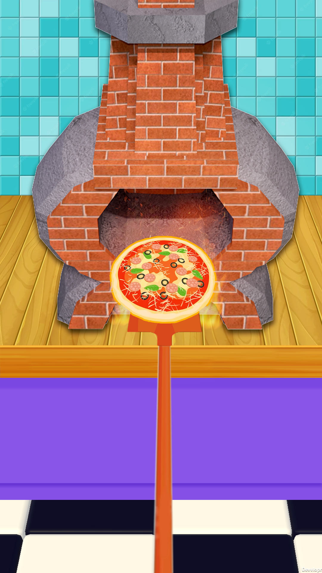 Screenshot of Grimaces Cake: Baking ASMR