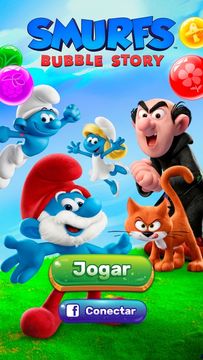 Captura de Tela do Jogo Os Smurfs: Bubble Shooter