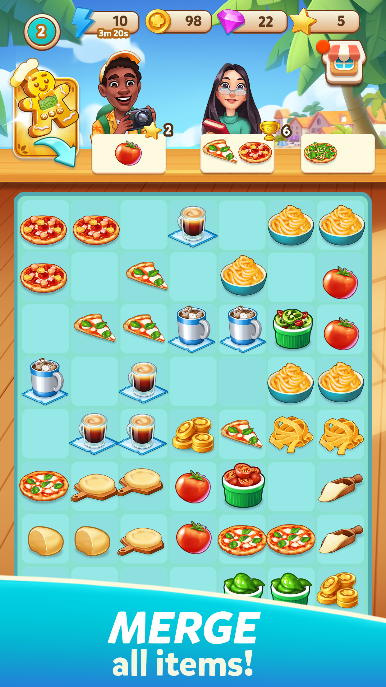 Cook & Merge Kate's Adventure Game Screenshot