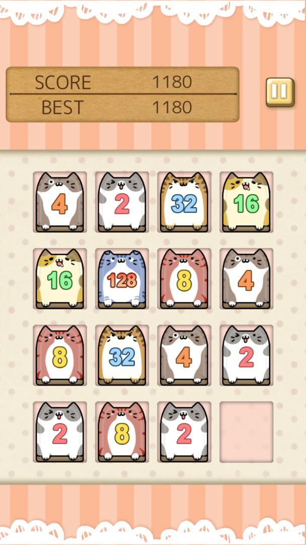 猫咪2048 screenshot game