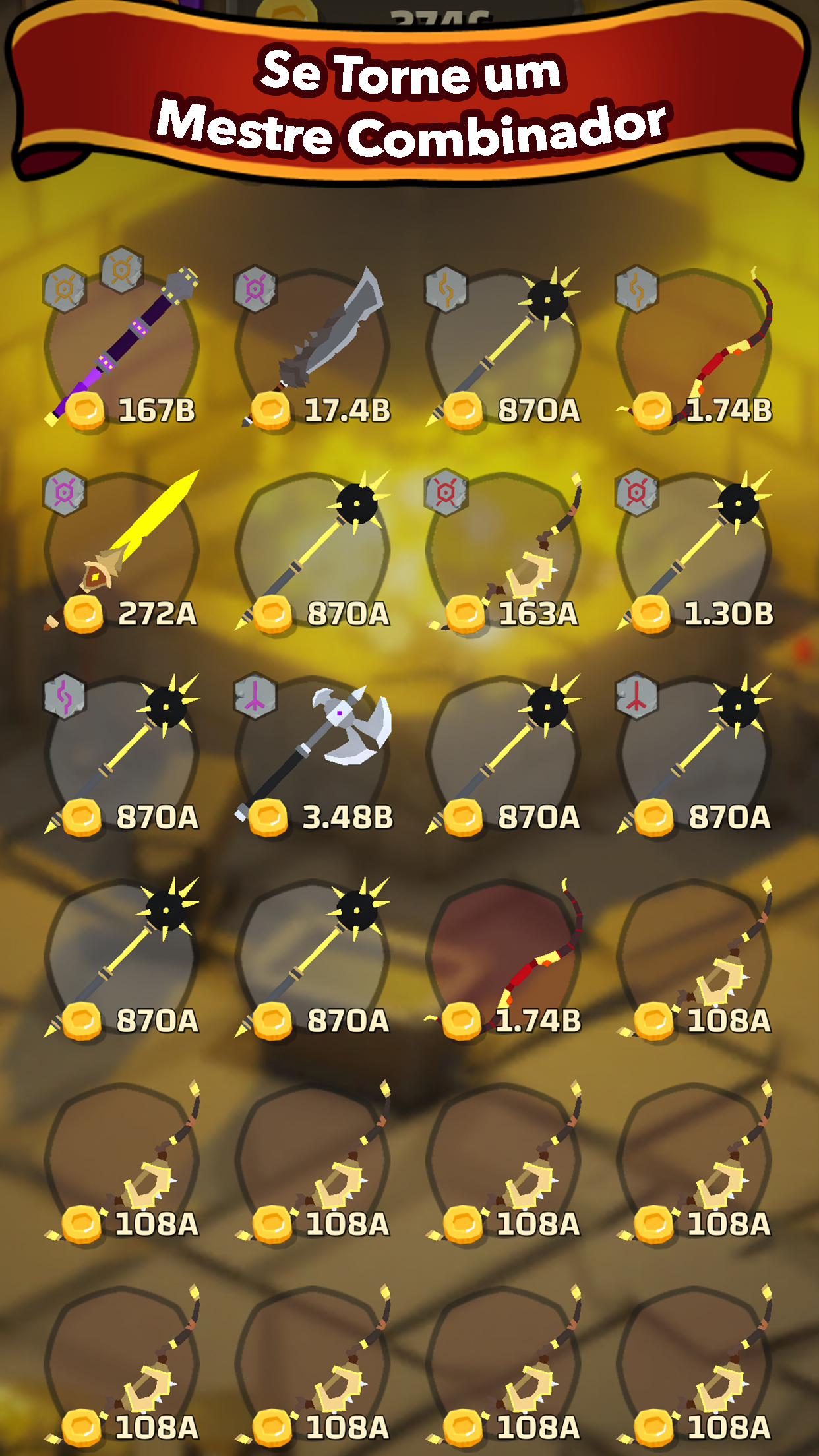 Captura de Tela do Jogo Blacksmith - Merge Idle RPG