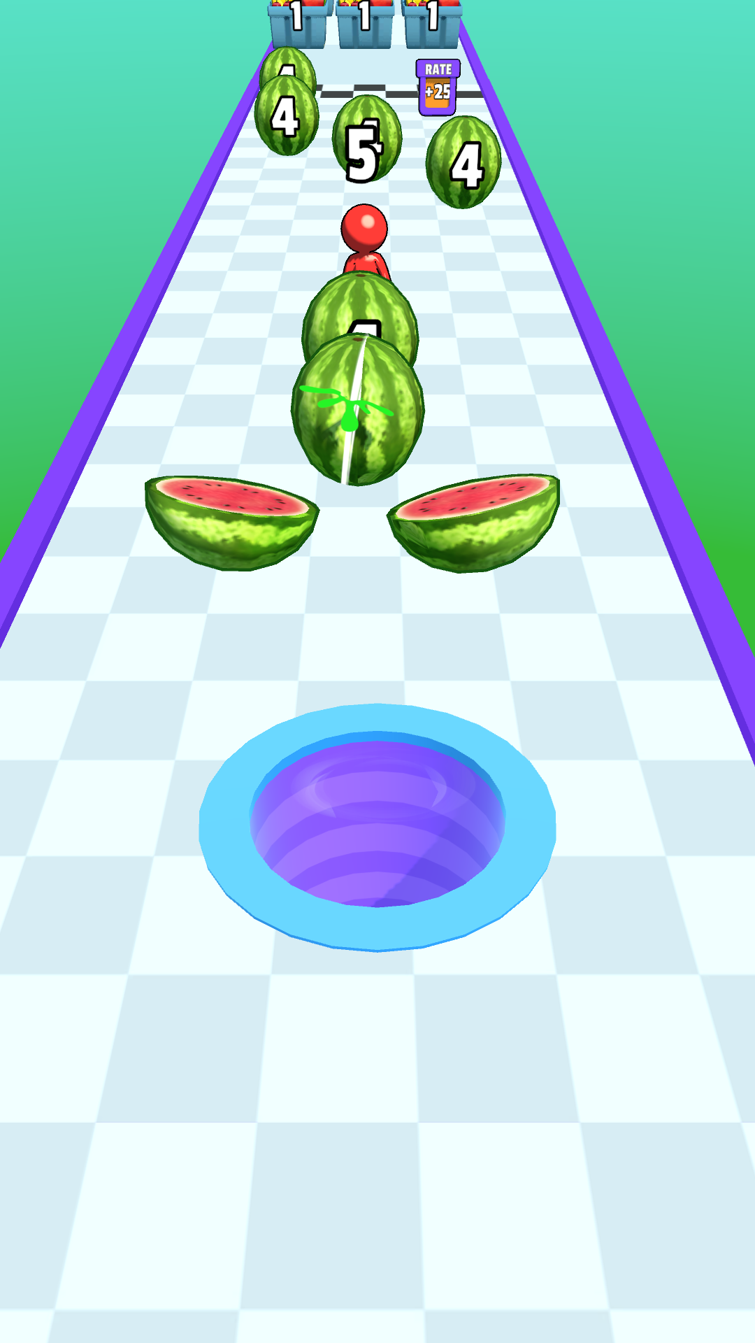 Captura de Tela do Jogo Fruit And Hole