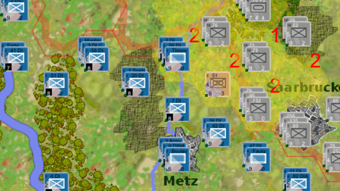 Wargame: France 1940 ภาพหน้าจอเกม