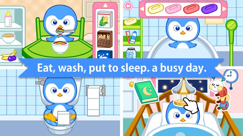 Baby Care : Poky (Penguin) screenshot game