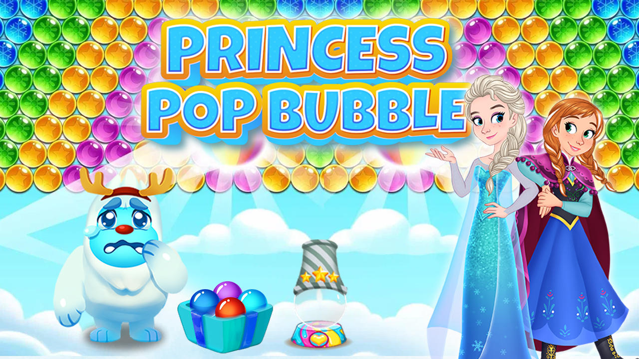 Cuplikan Layar Game Ice Princess Bubble Shooter