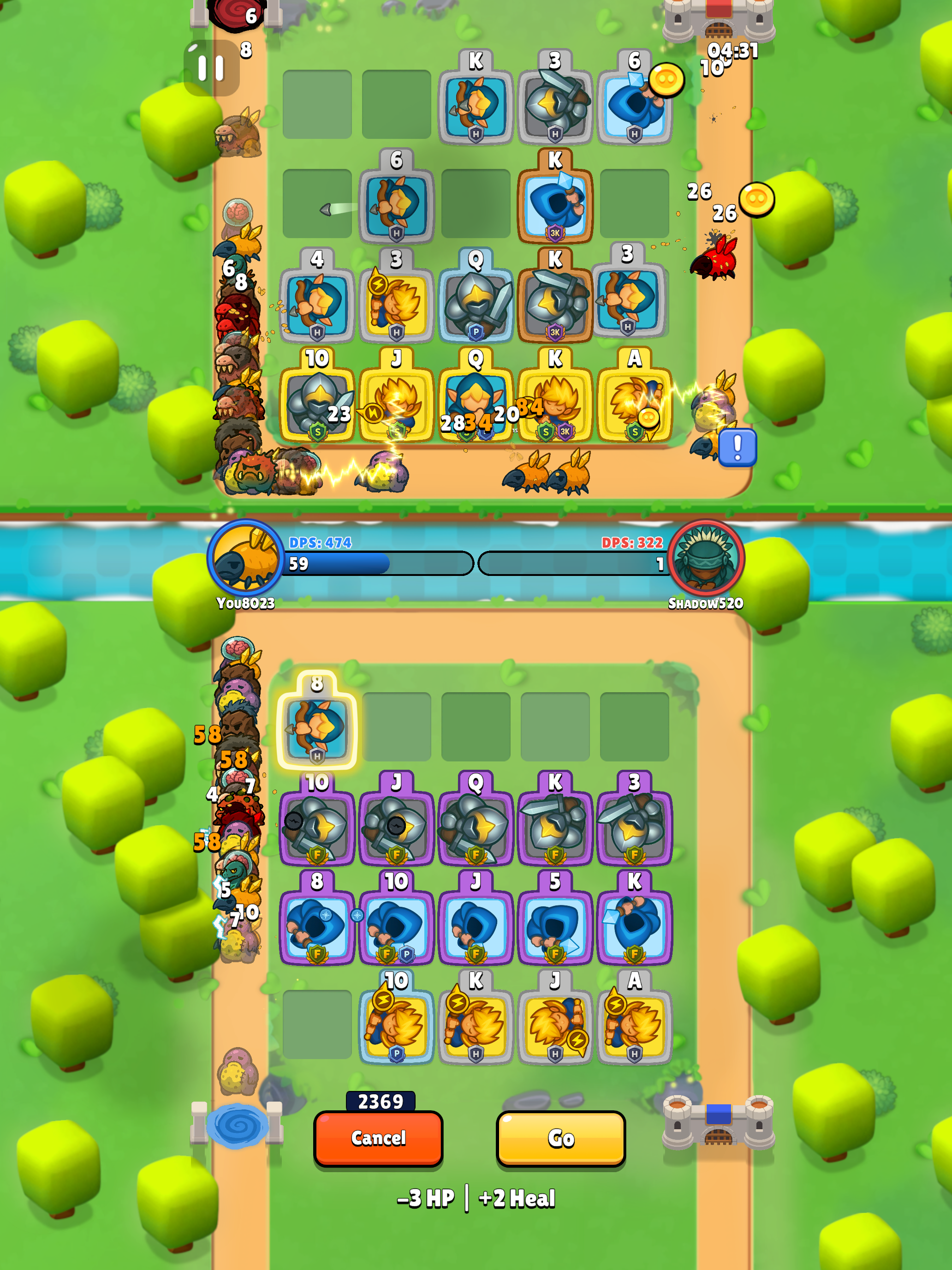 Hand of Heroes Game Screenshot