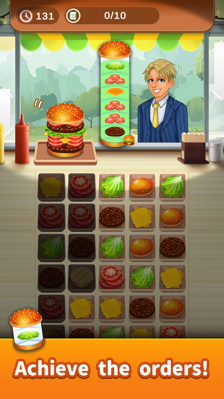 Burger Chef : Cooking Connect ภาพหน้าจอเกม