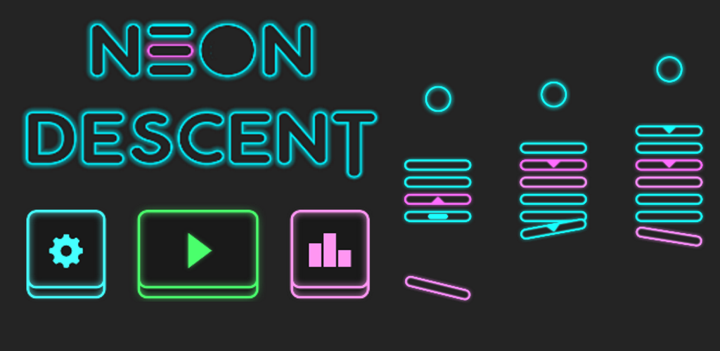 Banner of Neon Descent – ​​Ballsprungspiel 4.8