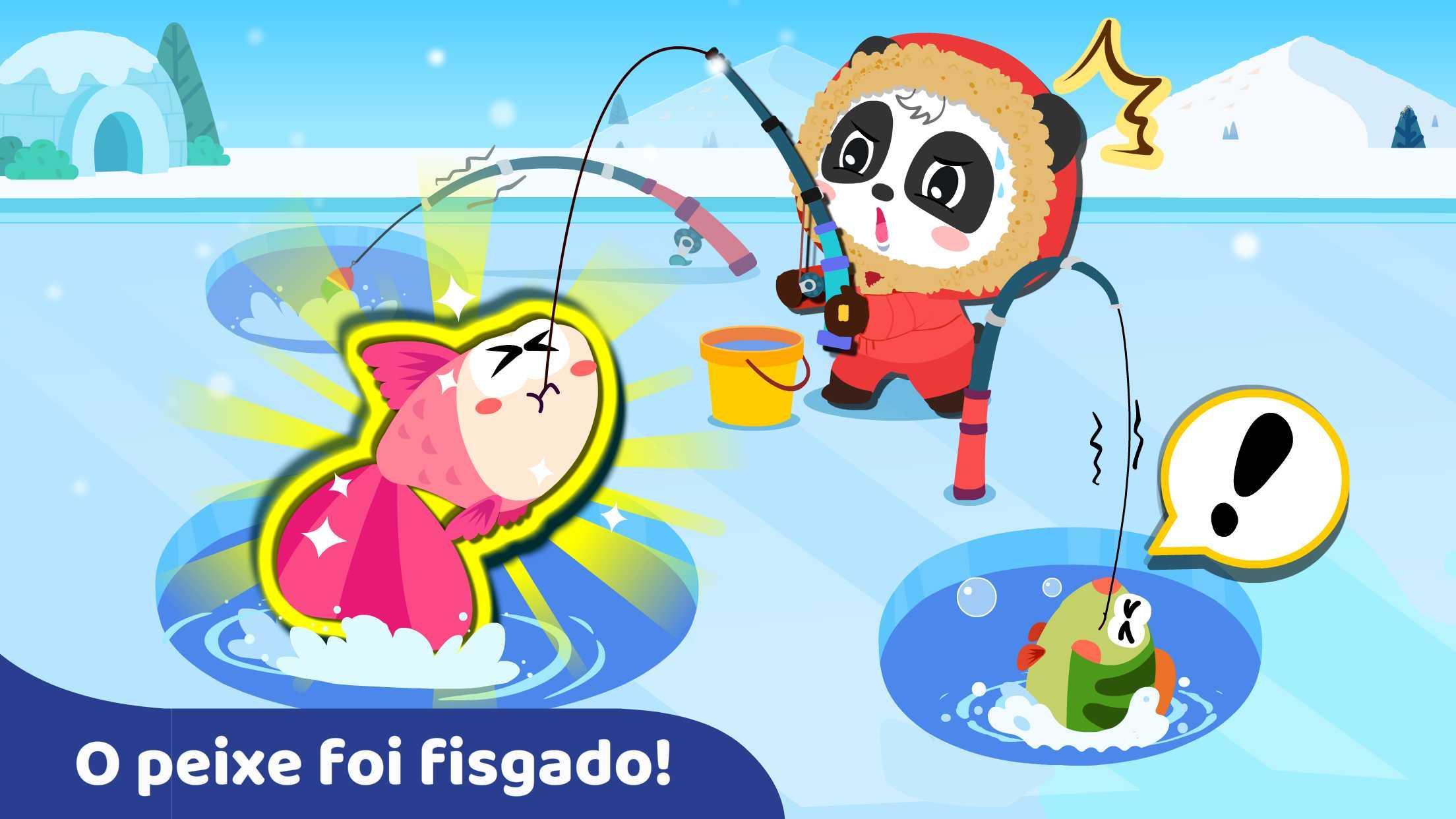 Captura de Tela do Jogo Bebê Panda: Pescaria