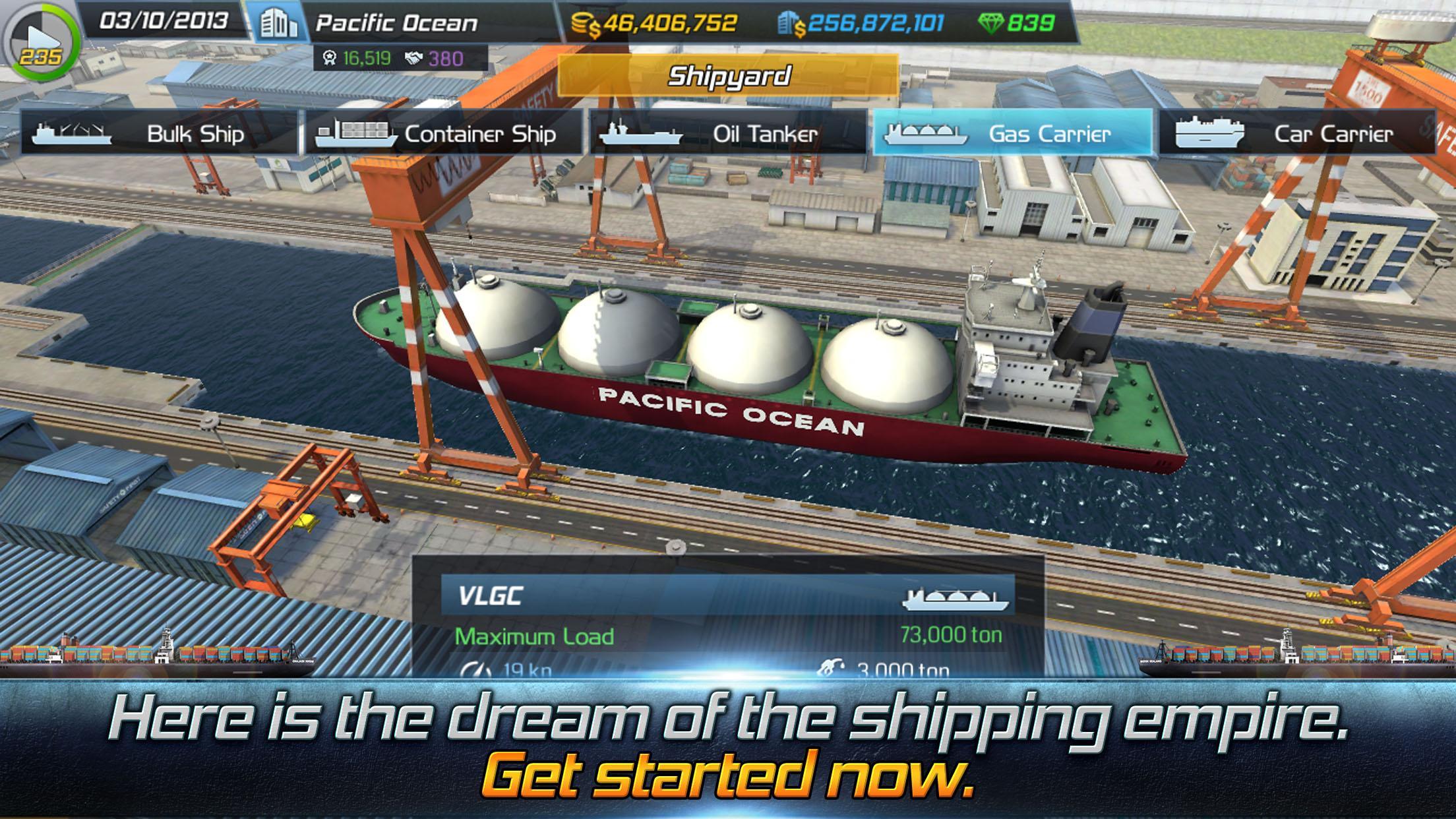 Ship Tycoon Game Screenshot