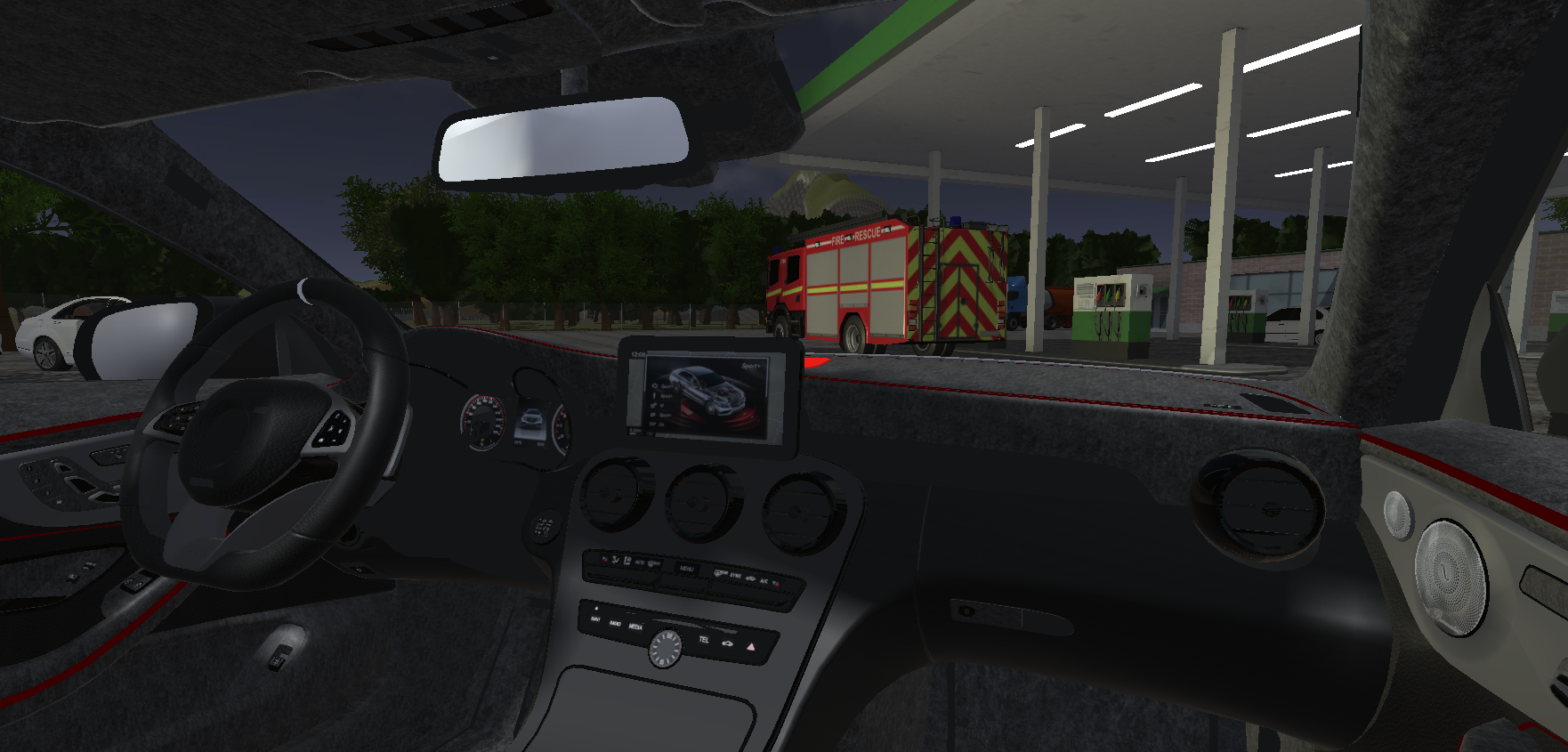 Mercedes Driving Simulatorのキャプチャ