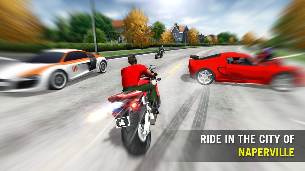 Naperville Motorcycle Racing Game Screenshot