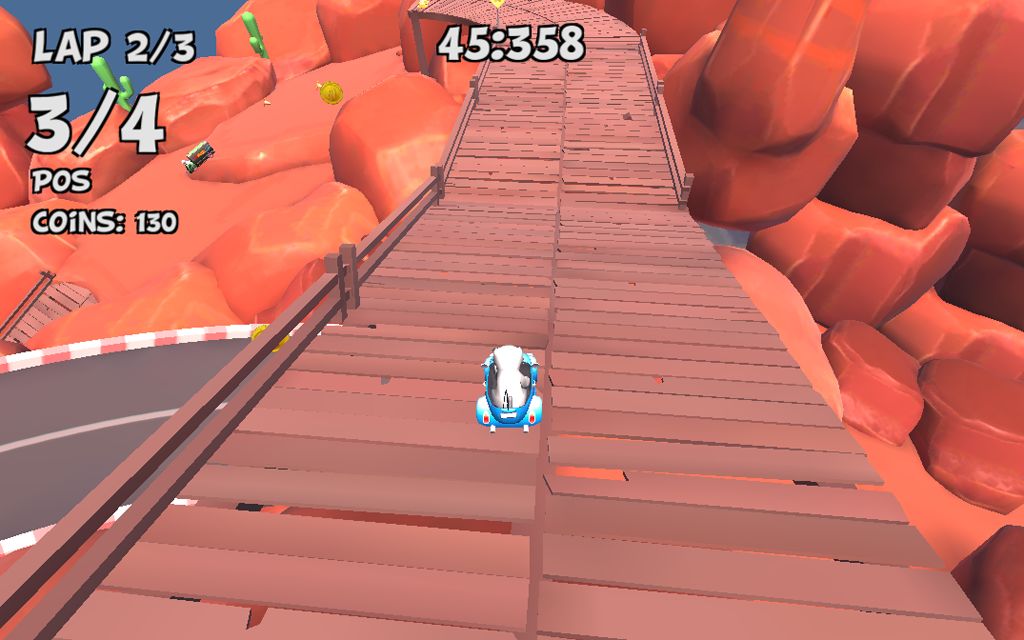Crazy Cat Rush Racing screenshot game