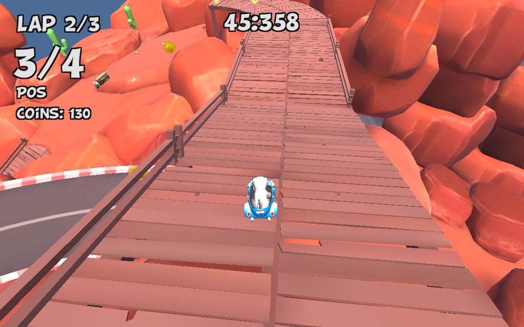 Crazy Cat Rush Racing Game Screenshot