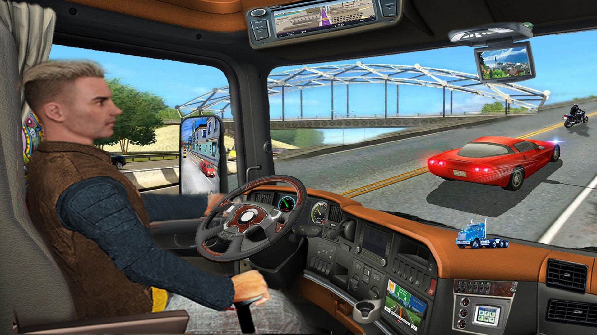 Screenshot of In Truck Driving Games : Highway Roads and Tracks