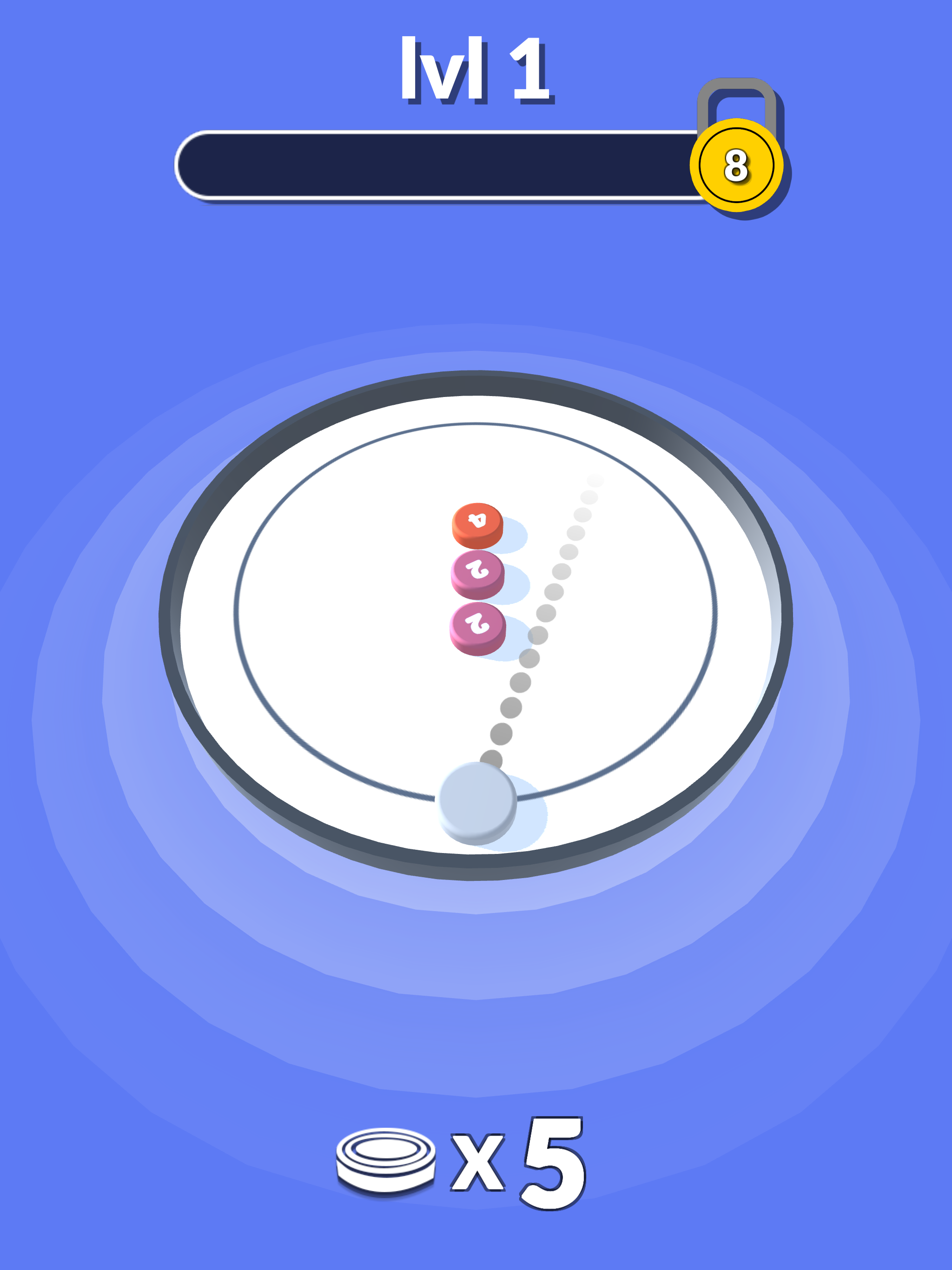 2048 Merge Pool Game Screenshot