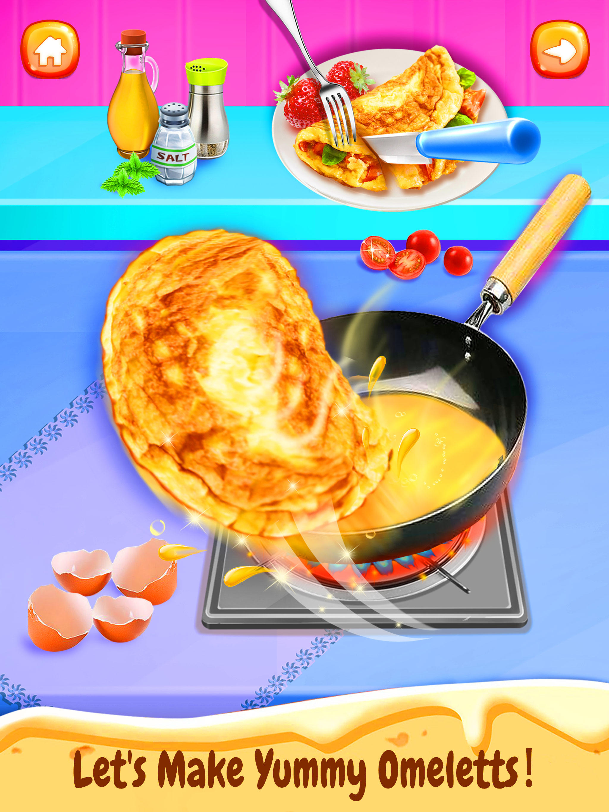 Breakfast Food Recipe! Game Screenshot