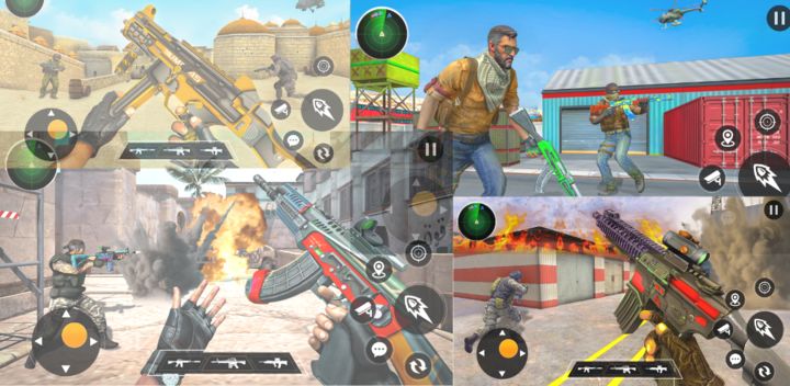 Jogos de armas Jogos de tiro Fps versão móvel andróide iOS apk