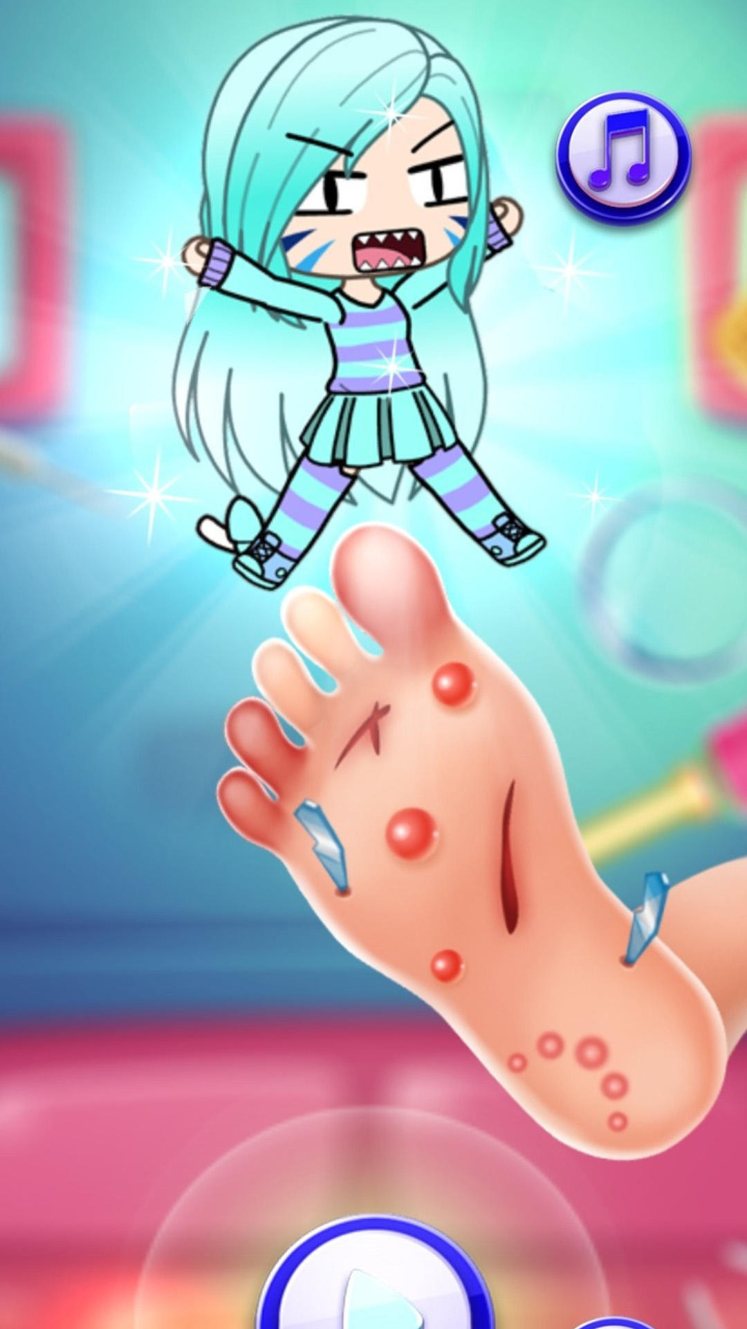 Gachaa Barbi Foot Surgery club Game Screenshot