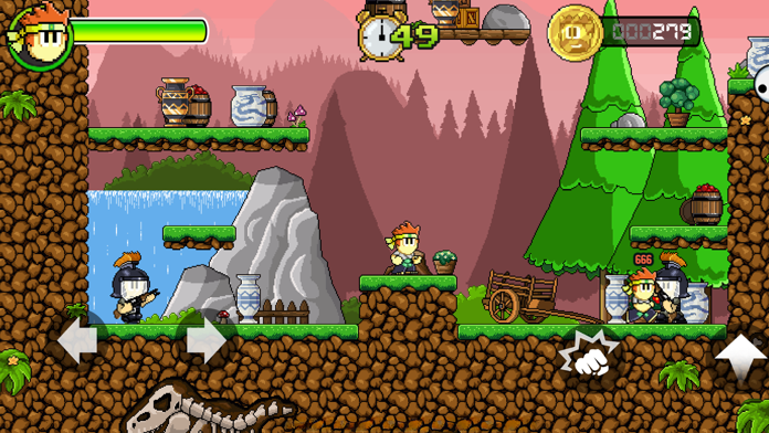 Dan The Man Platformer Game Screenshot