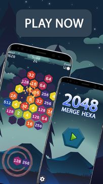 Merge Hexa 2048 Number Puzzle Game Screenshot