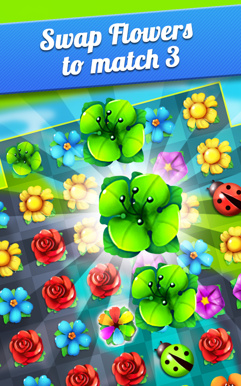 Cuplikan Layar Game Flower Crush Match 3