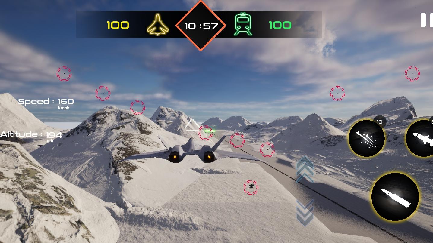 Screenshot 1 of 전투기 게임 | 다운다운 해제 1.0.9
