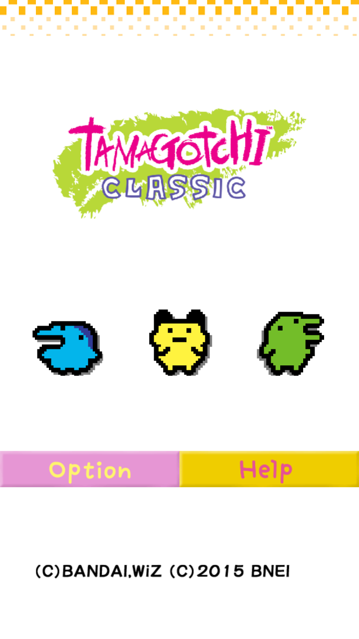 Tamagotchi Classic - Gen1 Game Screenshot