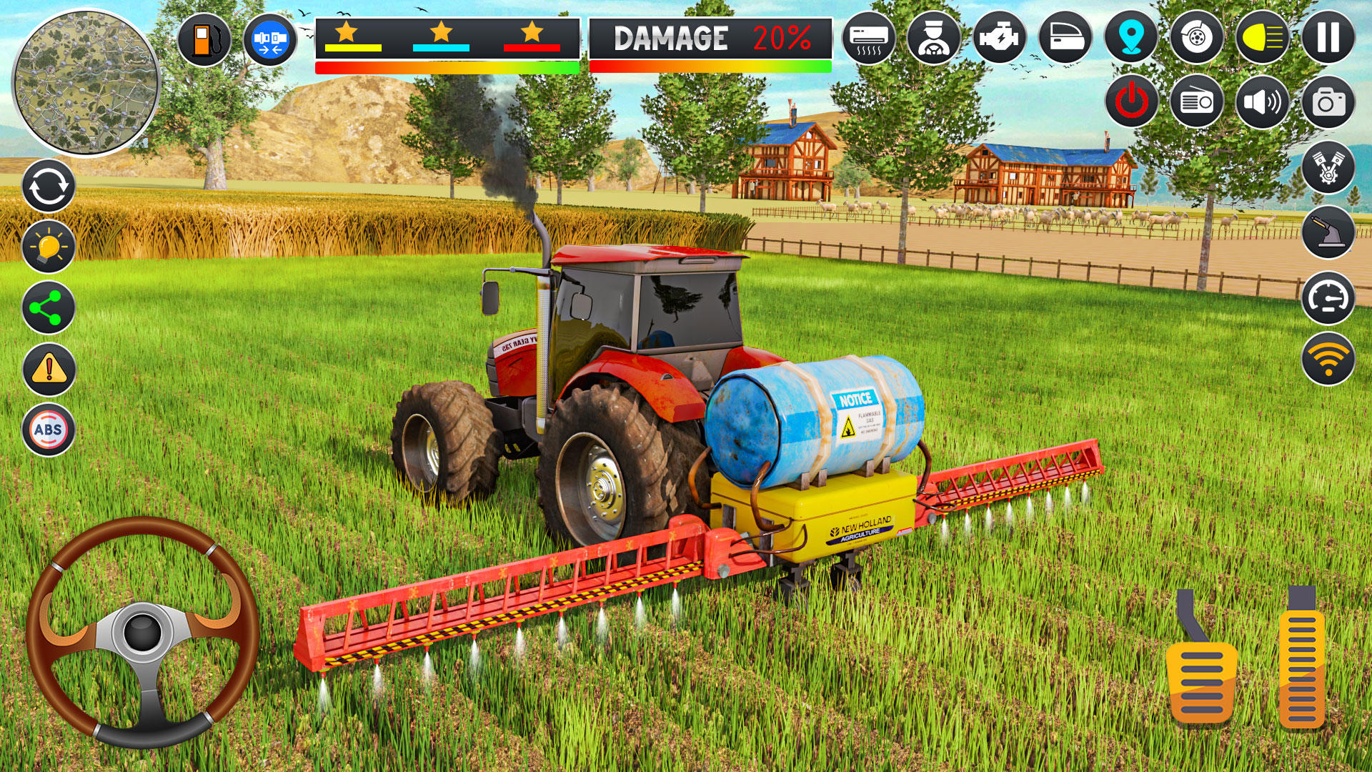 US Farm Tractor Driving Games Game Screenshot