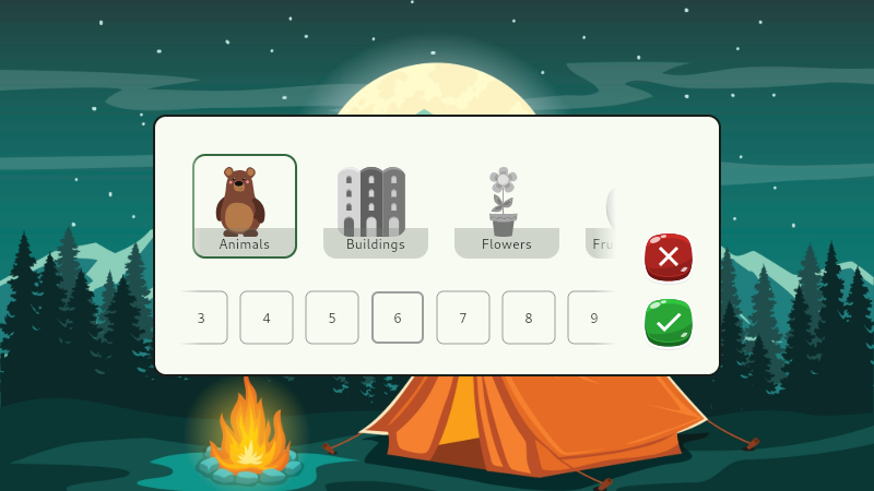 Concentration Game Screenshot