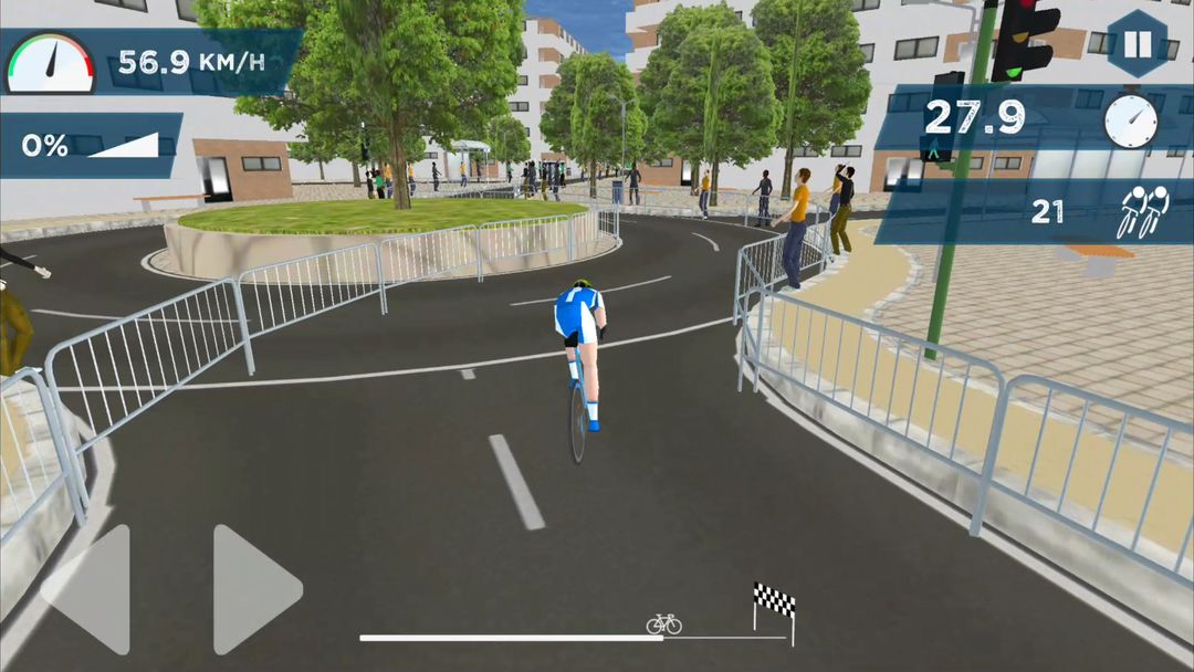 Screenshot of Live Cycling Race